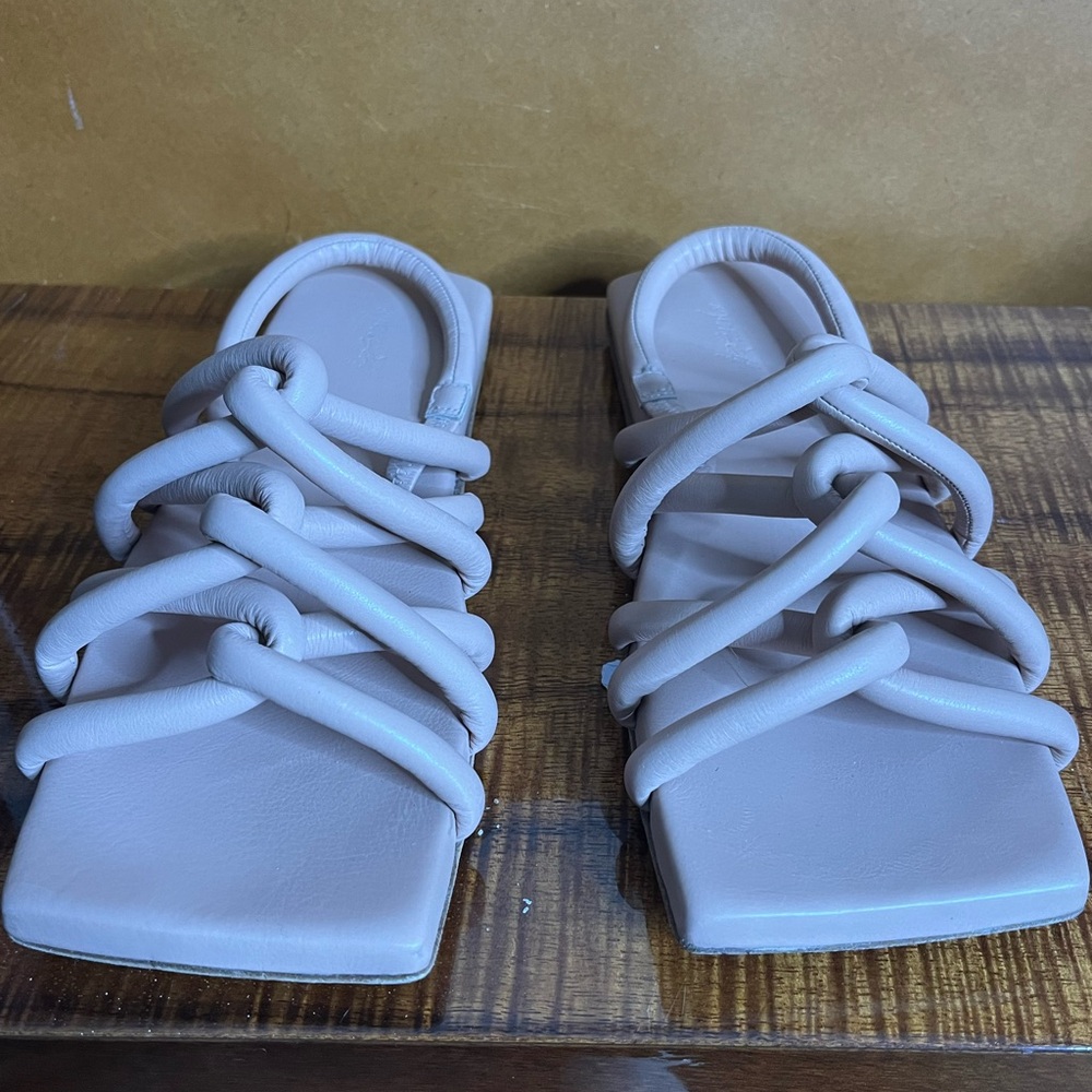 Marsell Women's Cream Strappy Sandals